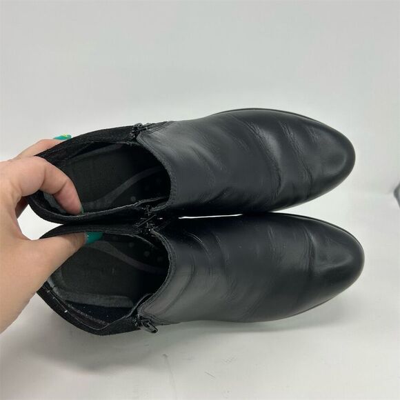 Naot Black Leather Ankle Booties Zip Closure Comfortable Size 41 (US 10-10.5) - Picture 10 of 11
